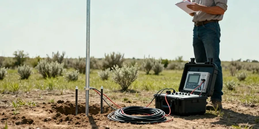 Illustrative image of Electrical resistivity / VES (Vertical Electrical Sounding) in Rockhampton